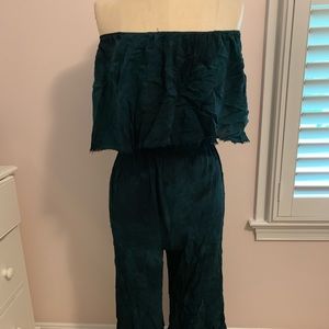 Blue Life Green Tie Dye Jumpsuit